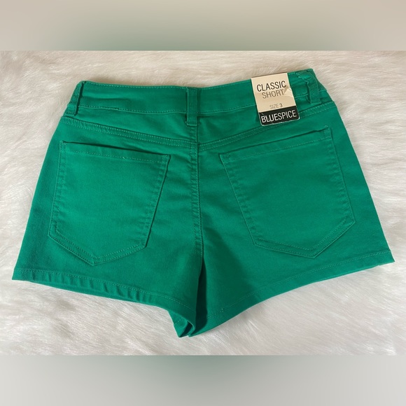 NWT Blue Spice Green Denim Classic Shorts Size 3 Eco Recycled Twill - Picture 5 of 6